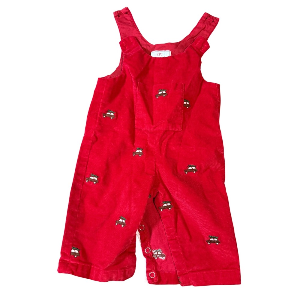 CPC ChildrensWear Boutique Boys‎ Girls Tucker Overall Size 3-6 M Tree Car